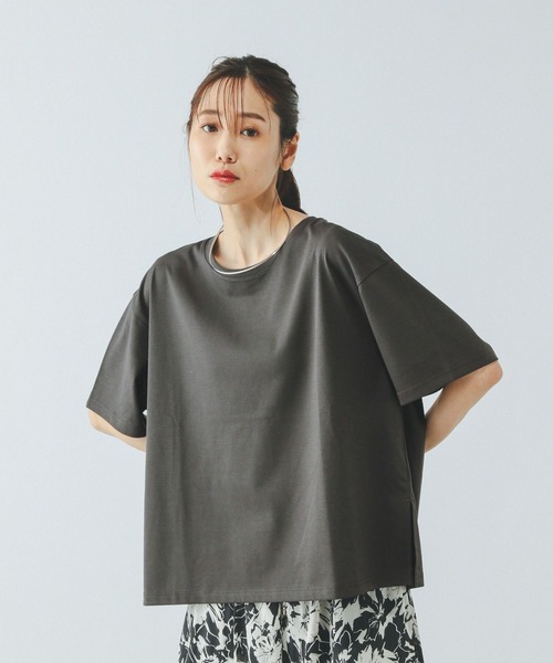 セール】汗染み軽減ワイドT/499676（Tシャツ/カットソー）｜GLOBAL