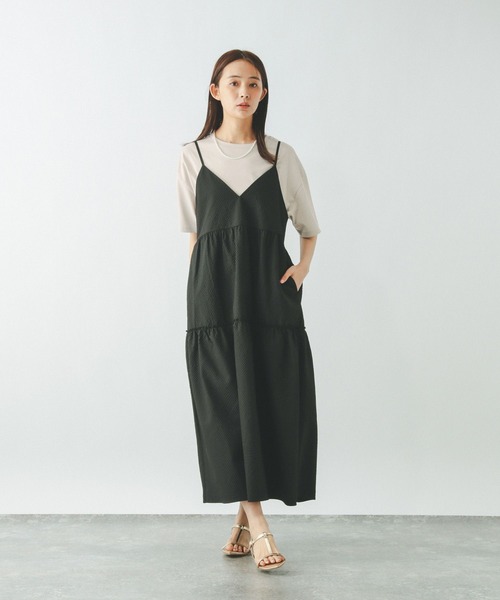 GLOBAL WORK(グローバルワーク)の「汗染み軽減ワイドT/499676(Tシャツ/カットソー・レディース・グレイッシュベージュ/ダークグレー/ホワイト/ピンク・MEDIUM/LARGE)」の13枚目の写真
