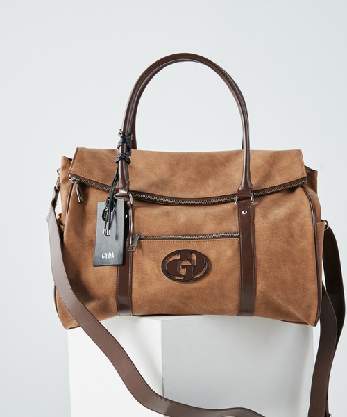 GYDA(ジェイダ)の「GYDA(ジェイダ)2WAYボストンバッグ トラベルボストン キャリーオンバッグ GY-B401(ボストンバッグ・レディース・グレー/キャメル/レオパード・FREE)」の3枚目の写真