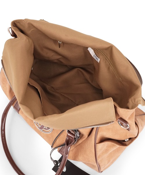 GYDA(ジェイダ)の「GYDA(ジェイダ)2WAYボストンバッグ トラベルボストン キャリーオンバッグ GY-B401(ボストンバッグ・レディース・グレー/キャメル/レオパード・FREE)」の13枚目の写真