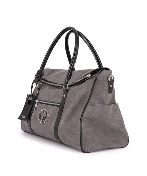 GYDA(ジェイダ)の「GYDA(ジェイダ)2WAYボストンバッグ トラベルボストン キャリーオンバッグ GY-B401(ボストンバッグ・レディース・グレー/キャメル/レオパード・FREE)」の5枚目の写真