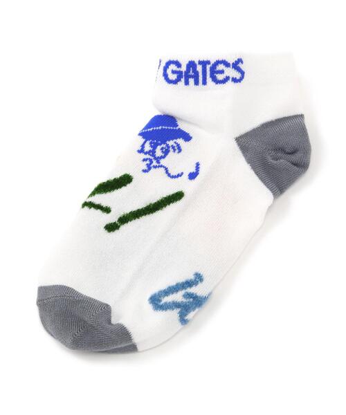 PEARLY GATES（パーリーゲイツ）の「【PEARLY GATES】Take it Easy & BALLくんアンクルソックス (MENS)（ソックス/靴下・メンズ・ネイビー/ホワイト・FREE）」の2枚目の写真