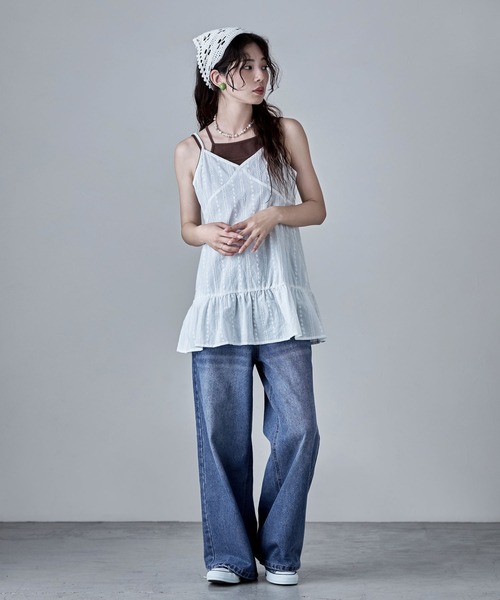 etoll.(エトル)の「ポケットデザインルーズダッドデニム(デニムパンツ・レディース・ブルー/グレー・S/M)」の9枚目の写真