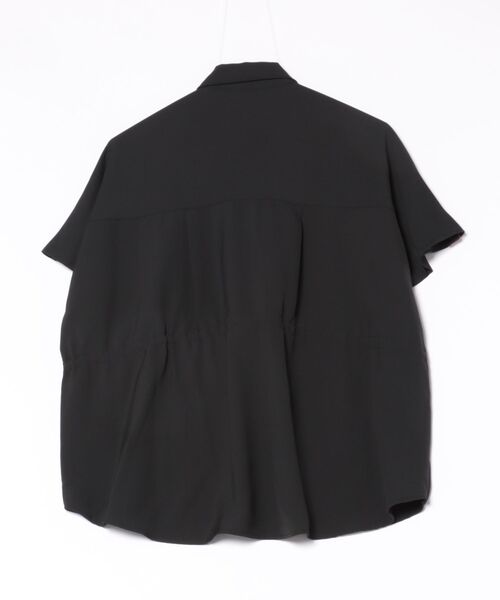 Q（キュー）の「ポプリンフレンチドロストシャツ（シャツ/ブラウス・レディース・ブラウン/ブラック・MEDIUM）」の11枚目の写真