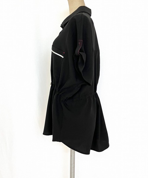 Q（キュー）の「ポプリンフレンチドロストシャツ（シャツ/ブラウス・レディース・ブラウン/ブラック・MEDIUM）」の17枚目の写真