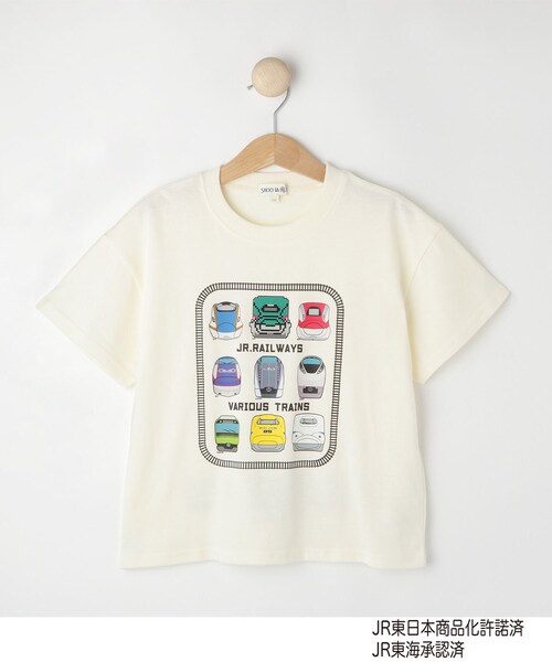 SHOO・LA・RUE(シューラルー)の「【JR】図鑑Tシャツ(Tシャツ/カットソー・キッズ・チャコールグレー/アイボリー・12/11/10)」の2枚目の写真