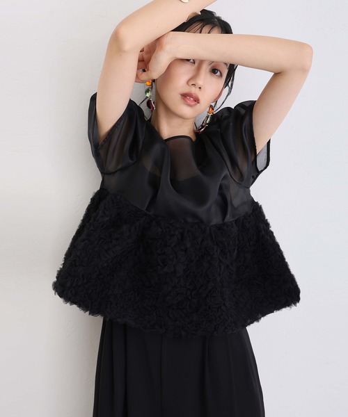 セットアップパーティードレス結婚式二次会&ワイドパンツペプラム2点