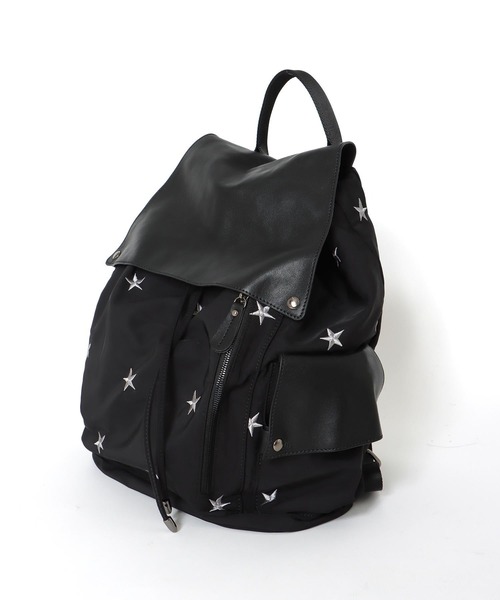 Three Four Time(スリーフォータイム)の「ラム×ナイロン星刺繍BIGリュック(バックパック/リュック・レディース・ブラック・FREE)」の18枚目の写真