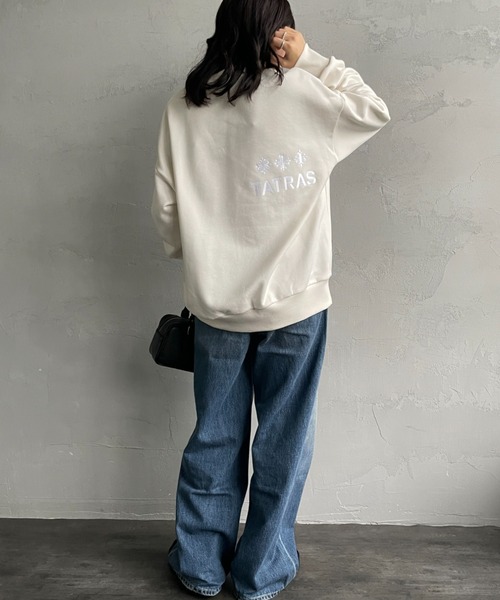 TATRAS/タトラス] 別注 FITART ブランドロゴクルーネックスウェット