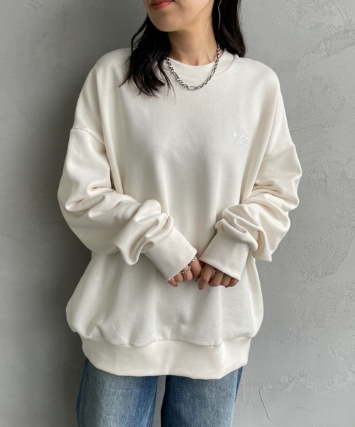 TATRAS/タトラス] 別注 FITART ブランドロゴクルーネックスウェット