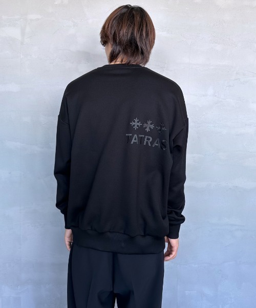 ★すぐ届く【TATRAS】FITARCO ロゴ クルーネックスウェット ☆すぐ届く【TATRAS】FITARCO ロゴ クルーネックスウェット