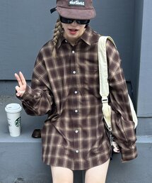 CIAOPANIC TYPY | 【WEB限定】【４サイズ展開】ルーズシルエットレギュラーカラーアソートシャツ(シャツ/ブラウス)