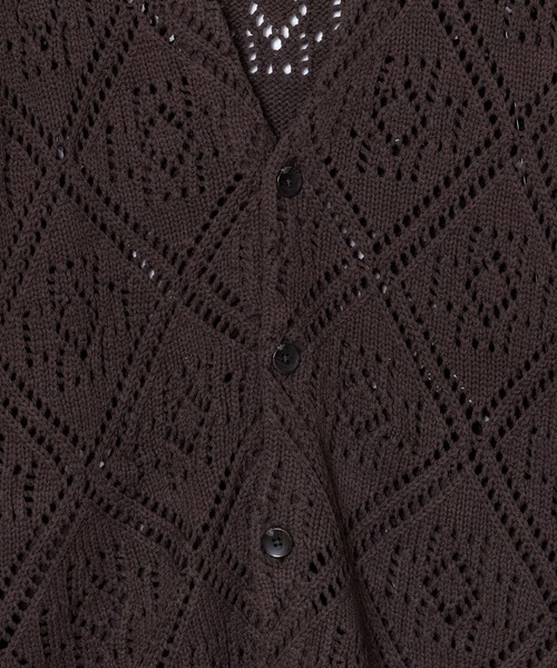 PENDLETON(ペンドルトン)の「PENDLETON/ペンドルトン レースステッチ 3ゲージ Vネックカーディガン(カーディガン/ボレロ・メンズ・チャコールグレー/ブラウン・MEDIUM/LARGE)」の12枚目の写真