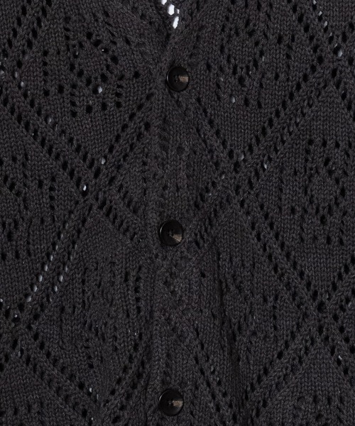 PENDLETON(ペンドルトン)の「PENDLETON/ペンドルトン レースステッチ 3ゲージ Vネックカーディガン(カーディガン/ボレロ・メンズ・チャコールグレー/ブラウン・MEDIUM/LARGE)」の7枚目の写真