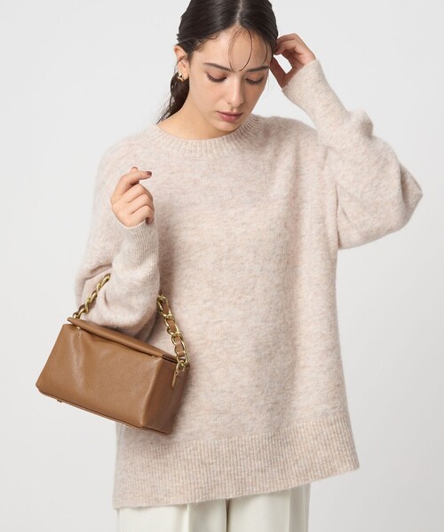 green label relaxing(グリーンレーベルリラクシング)の「<PRATO MADE IN ITALY>キューブ チェーンバッグ(ハンドバッグ・レディース・ブラック/ブラウン系・FREE)」の2枚目の写真