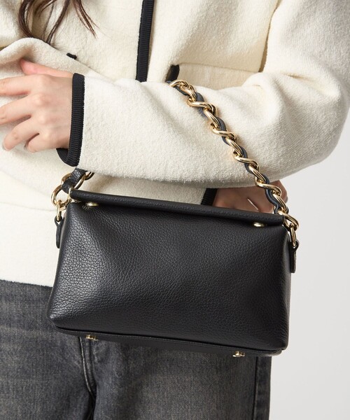 セール】＜PRATO MADE IN ITALY＞キューブ チェーンバッグ