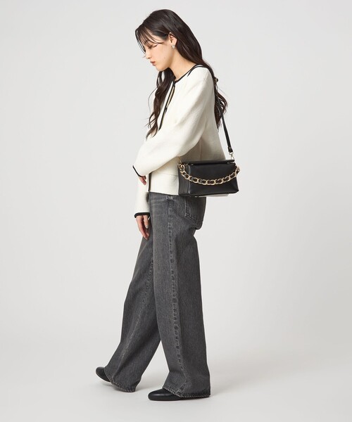 セール】＜PRATO MADE IN ITALY＞キューブ チェーンバッグ