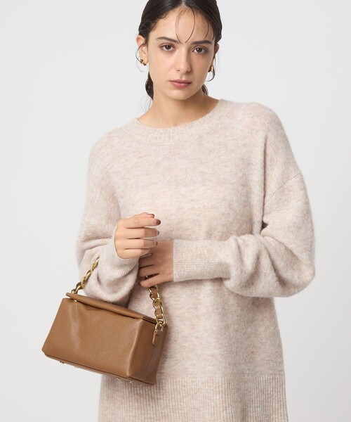 green label relaxing(グリーンレーベルリラクシング)の「<PRATO MADE IN ITALY>キューブ チェーンバッグ(ハンドバッグ・レディース・ブラック/ブラウン系・FREE)」の6枚目の写真