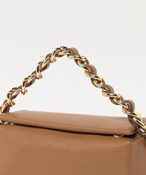 PRATO MADE IN ITALY＞キューブ チェーンバッグ（ハンドバッグ