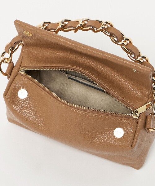 green label relaxing(グリーンレーベルリラクシング)の「<PRATO MADE IN ITALY>キューブ チェーンバッグ(ハンドバッグ・レディース・ブラック/ブラウン系・FREE)」の18枚目の写真