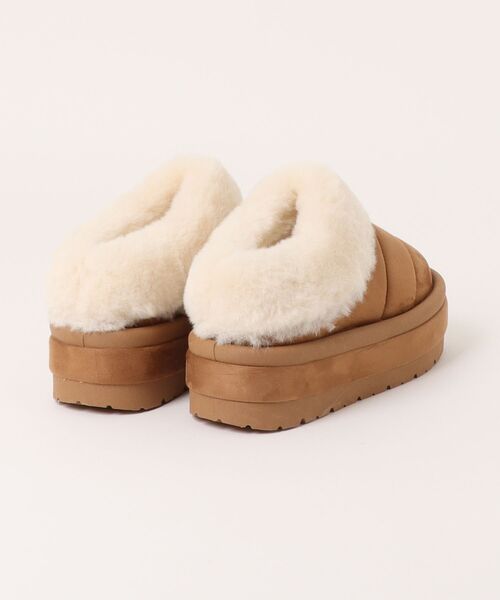 Shoes in Closet(シューズインクローゼット)の「厚底 ボリューム ラインソール ファー スリッポン ムートンブーツ 6494(スリッポン・レディース・ブラウン系その他/ベージュ/ブラック/キャメル・LL/L/M/S)」の5枚目の写真