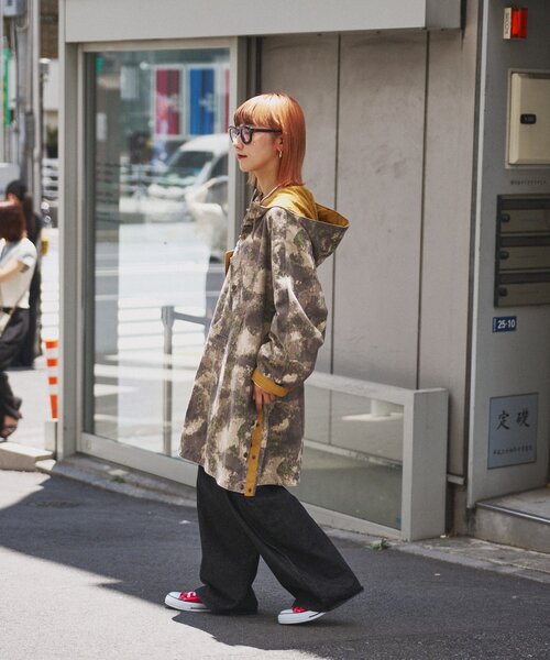 etsinta（エシンタ）の「etsintaミリタリーアノラックワンピース（ミリタリージャケット・レディース・オリーブ/カーキ・ONE SIZE）」の6枚目の写真