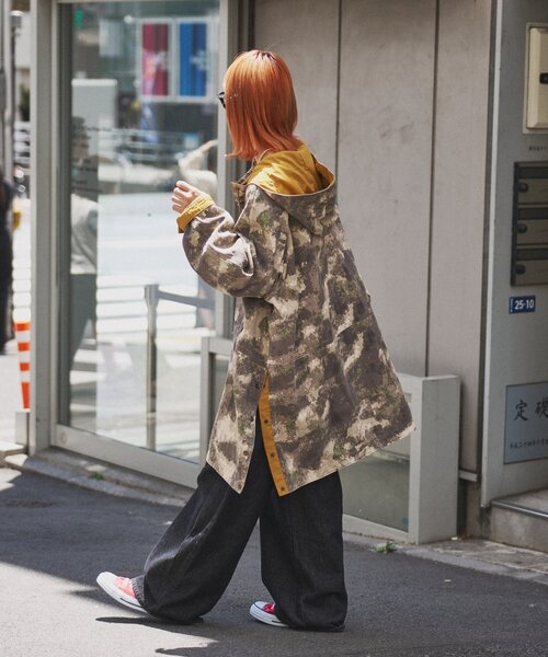 etsinta（エシンタ）の「etsintaミリタリーアノラックワンピース（ミリタリージャケット・レディース・オリーブ/カーキ・ONE SIZE）」の7枚目の写真