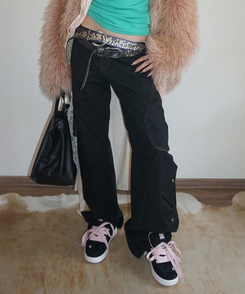 SCULPTOR（スカルプター）の「Washed Cargo Pants（カーゴパンツ・レディース・ネイビー/セージグリーン/ブラック・X-SMALL/LARGE/MEDIUM/SMALL）」の10枚目の写真