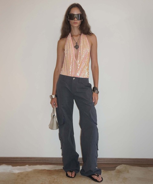 SCULPTOR（スカルプター）の「Washed Cargo Pants（カーゴパンツ・レディース・ネイビー/セージグリーン/ブラック・X-SMALL/LARGE/MEDIUM/SMALL）」の13枚目の写真