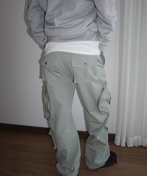 SCULPTOR（スカルプター）の「Washed Cargo Pants（カーゴパンツ・レディース・ネイビー/セージグリーン/ブラック・X-SMALL/LARGE/MEDIUM/SMALL）」の5枚目の写真