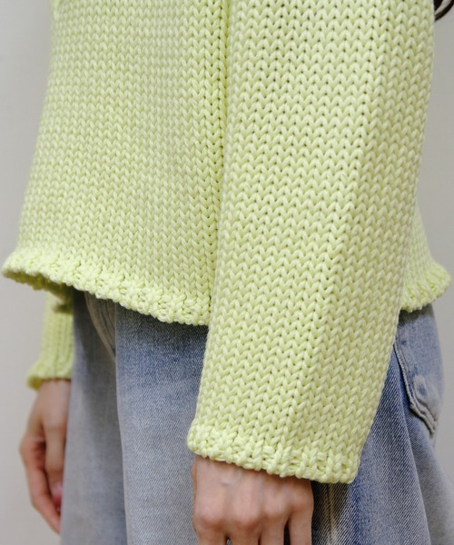 セール】MEYAME/メヤメ ロングスリットニット LONG SLIT KNIT（ニット