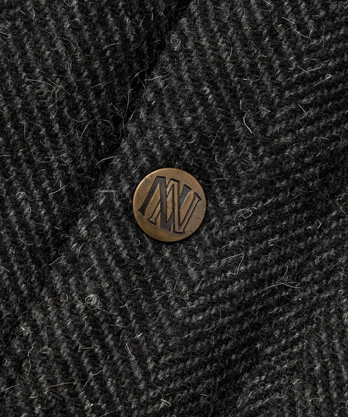 Noen（ノエン）の「レザーヨーク中綿ツイードジャケット（ダウン