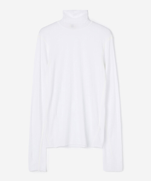 UNFIL（アンフィル）の「UNFIL | コットンシアージャージー ハイネック長袖Tシャツ WOMEN（Tシャツ/カットソー・レディース・オフホワイト/ダークブラウン/ピンク・1）」の19枚目の写真