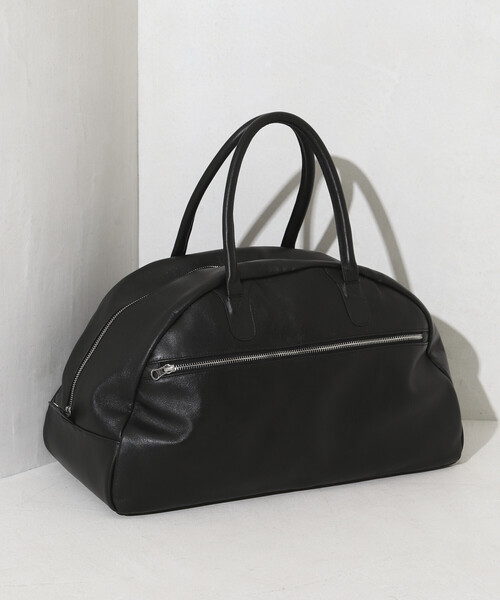 Firsthand（ファーストハンド）の「Firsthand/ファーストハンド Big Leather Boston bag / レザーボストンバッグ / 牛革 / 撥水レザー / A4収納可能（ボストンバッグ・メンズ・ブラック・ONE SIZE）」の15枚目の写真