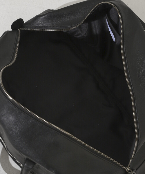 Firsthand（ファーストハンド）の「Firsthand/ファーストハンド Big Leather Boston bag / レザーボストンバッグ / 牛革 / 撥水レザー / A4収納可能（ボストンバッグ・メンズ・ブラック・ONE SIZE）」の17枚目の写真