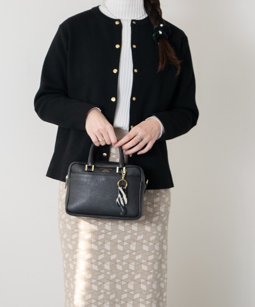 andrea cardone(アンドレアカルドネ)の「【ANDREA CARDONE】ネコ型レザーキーチャーム(Q57902)(キーホルダー・レディース・ブラック系その他/ブラック系その他2・ALL)」の7枚目の写真