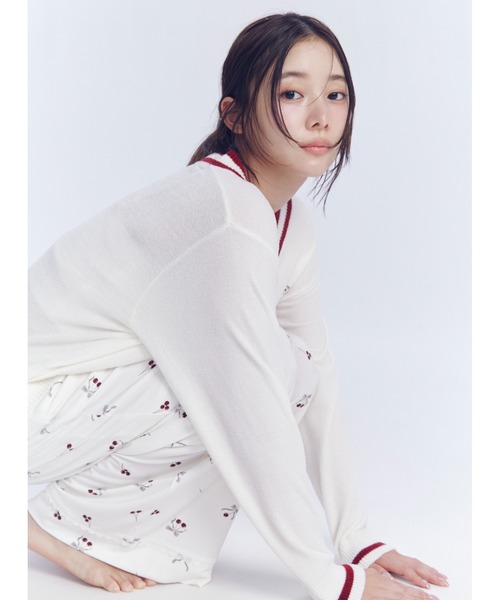 チェリーシリーズカーディガン（ルームウェア/パジャマ）｜SNIDEL HOME