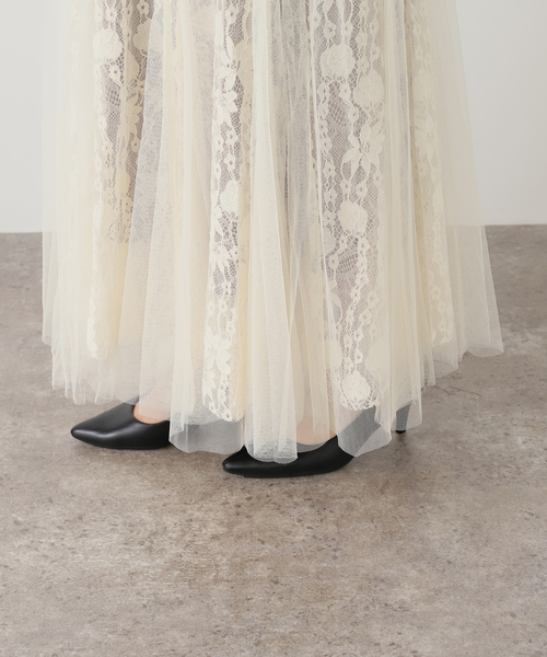 ラ トータリテ（La TOTALITE）/【洗える】CHOKLATE PARIS /チョコレートパリ レース×チュールスカート セール】【洗える】CHOKLATE PARIS /チョコレートパリ レース×チュール