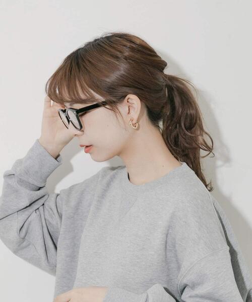 SMELLY（スメリー）の「ウェリントンダテメガネ（メガネ・レディース・ブラウン系その他/ブラック・-）」の4枚目の写真