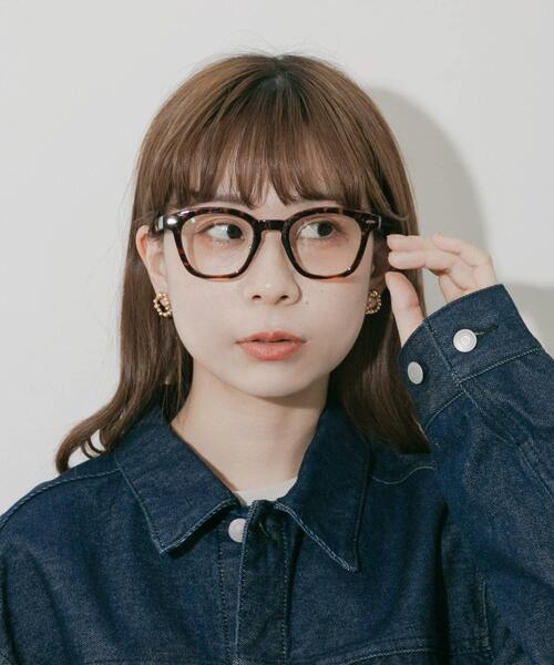 SMELLY（スメリー）の「ウェリントンダテメガネ（メガネ・レディース・ブラウン系その他/ブラック・-）」の14枚目の写真