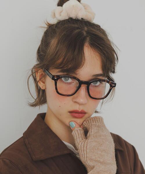 SMELLY（スメリー）の「ウェリントンダテメガネ（メガネ・レディース・ブラウン系その他/ブラック・-）」の20枚目の写真