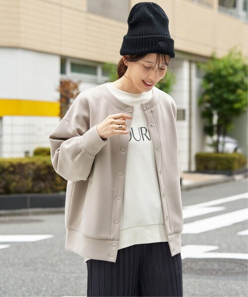 ikka(イッカ)の「【洗濯機で洗える】GOKU楽ダンボールカーディガン(カーディガン/ボレロ・レディース・ブラック/ベージュ/ブルー/モカ・M/L/S)」の12枚目の写真