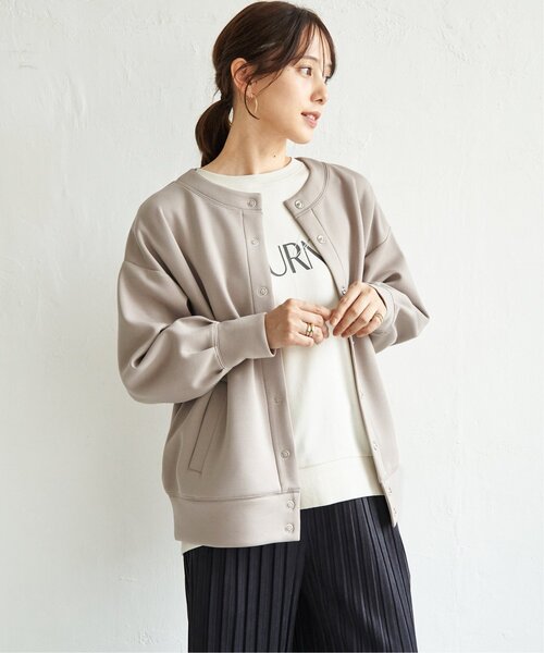 ikka(イッカ)の「【洗濯機で洗える】GOKU楽ダンボールカーディガン(カーディガン/ボレロ・レディース・ブラック/ベージュ/ブルー/モカ・M/L/S)」の15枚目の写真