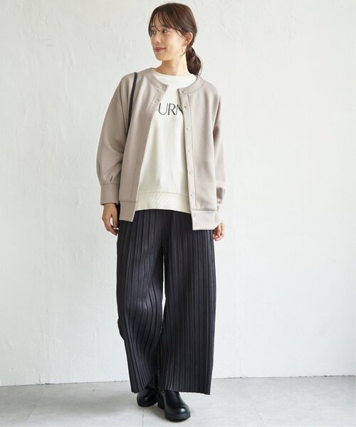 ikka(イッカ)の「【洗濯機で洗える】GOKU楽ダンボールカーディガン(カーディガン/ボレロ・レディース・ブラック/ベージュ/ブルー/モカ・M/L/S)」の18枚目の写真