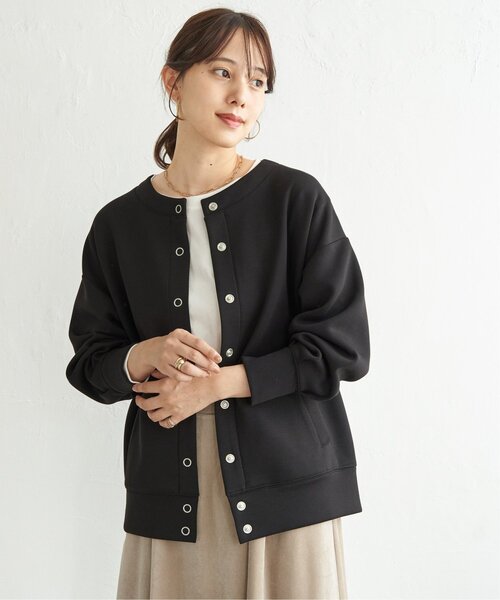 ikka(イッカ)の「【洗濯機で洗える】GOKU楽ダンボールカーディガン(カーディガン/ボレロ・レディース・ブラック/ベージュ/ブルー/モカ・M/L/S)」の20枚目の写真