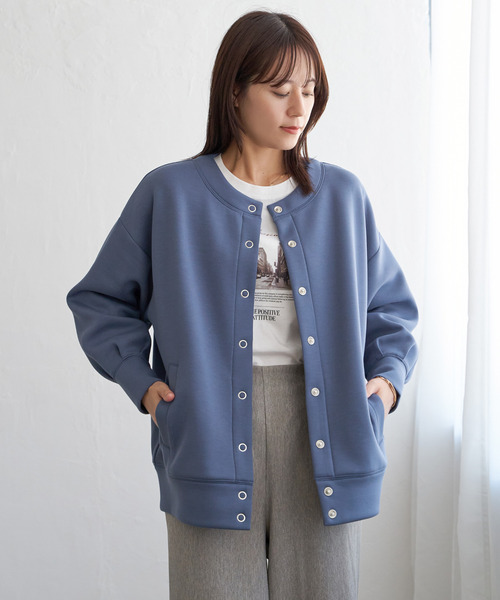 ikka(イッカ)の「【洗濯機で洗える】GOKU楽ダンボールカーディガン(カーディガン/ボレロ・レディース・ブラック/ベージュ/ブルー/モカ・M/L/S)」の10枚目の写真