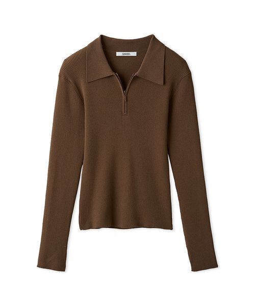 ぴー様 ポロゴルフ 秋冬ビッグポニー×ハーフジップ 蓄熱ゴルフニットブルゾ 01024821.jpg