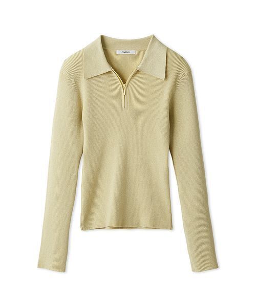 ハーフジップポロニットプルオーバー（ニット/セーター）｜SNIDEL