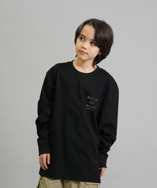 BILLABONG（ビラボン）の「BILLABONG/ビラボン 長袖 Tシャツ ロンT キッズ ロゴ バックプリント 親子コーデ ONE TIME BF016-050（Tシャツ/カットソー・キッズ・クリーム/ブラック・160cm/150cm/140cm）」の11枚目の写真