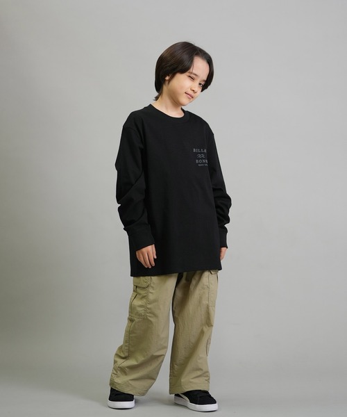 BILLABONG（ビラボン）の「BILLABONG/ビラボン 長袖 Tシャツ ロンT キッズ ロゴ バックプリント 親子コーデ ONE TIME BF016-050（Tシャツ/カットソー・キッズ・クリーム/ブラック・160cm/150cm/140cm）」の13枚目の写真